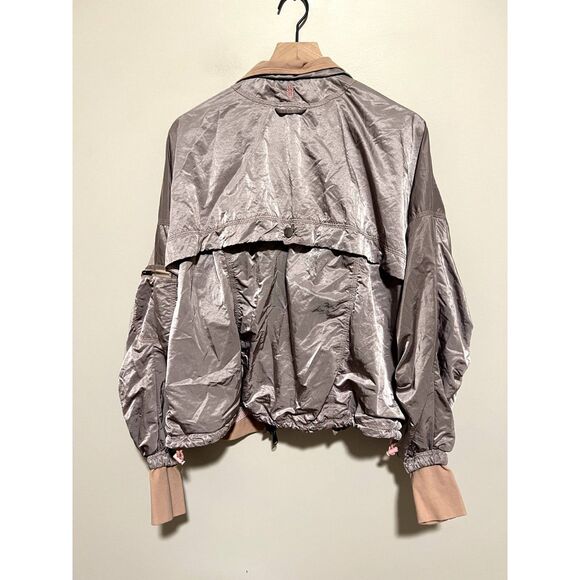 NWT Free People Movement Opal Workout Windbreaker Jacket Pink/Purple Large - Picture 8 of 15
